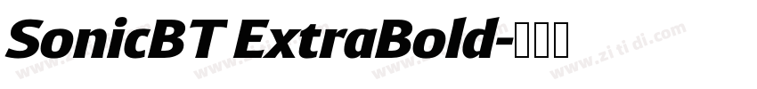 SonicBT ExtraBold字体转换